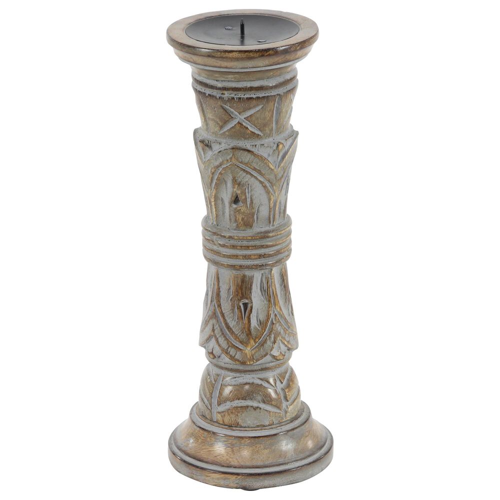 Maple and Jade 18&quot; Candle Holder in Light Brown &#40;Set of 3&#41;, , large