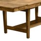 Fleming Furniture Co. Christopher 6-Piece Rectangular Dining Set with Wood and Fabric Side Chairs in Pecan, , large