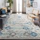 Safavieh Madison MAD611A 10" x 14" Ivory and Aqua Area Rug, , large