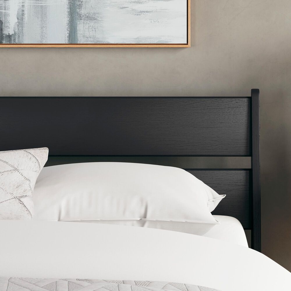 Ashley Socalle Queen Platform Bed in Matte Black, , large