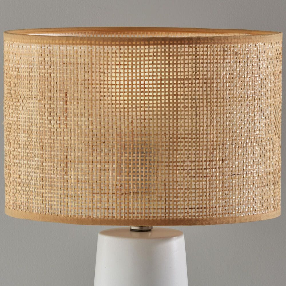 Adesso Sheffield Table Lamp in White, , large