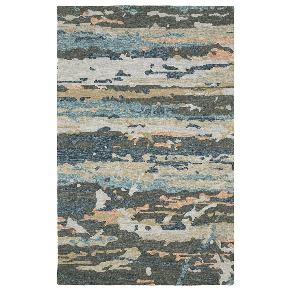 Oriental Weavers Kipton KIP01 8" x 10" Grey and Blue Area Rug, , large