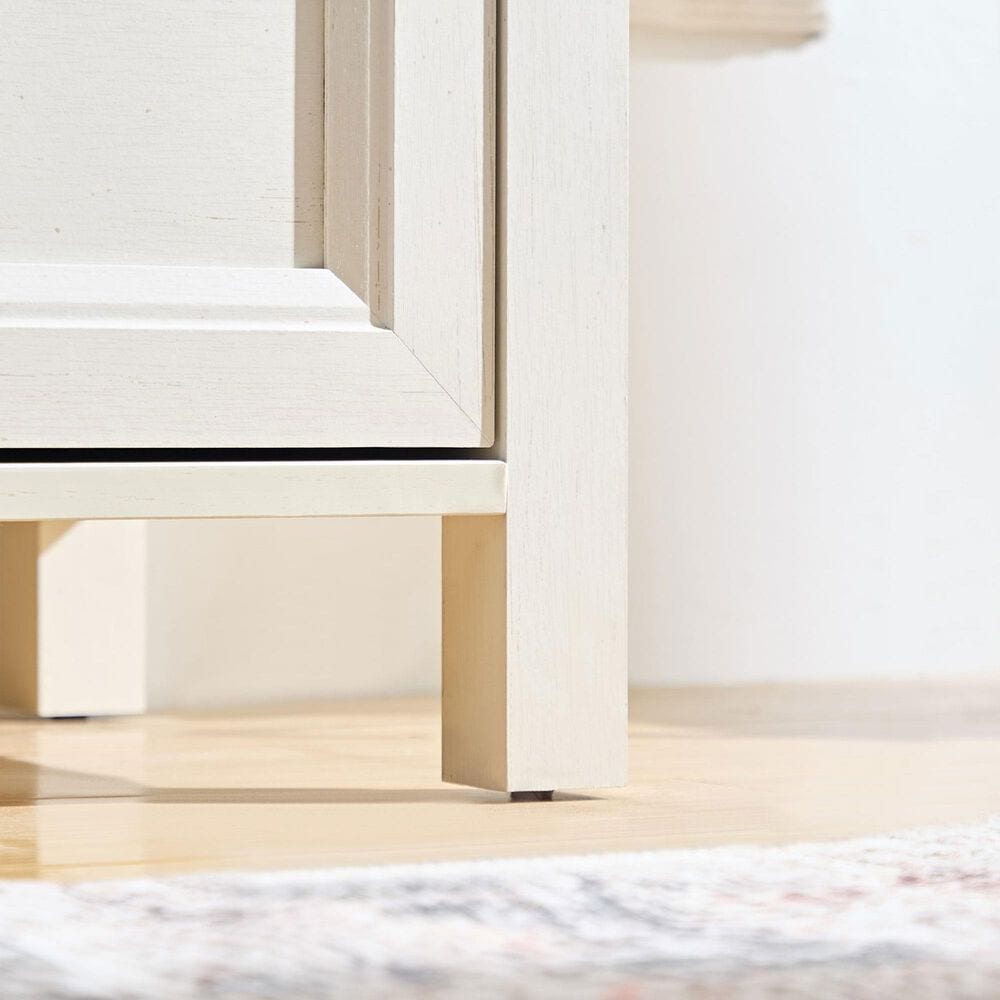 Hearth and Haven 6-Drawer Dresser in White and Walnut, , large