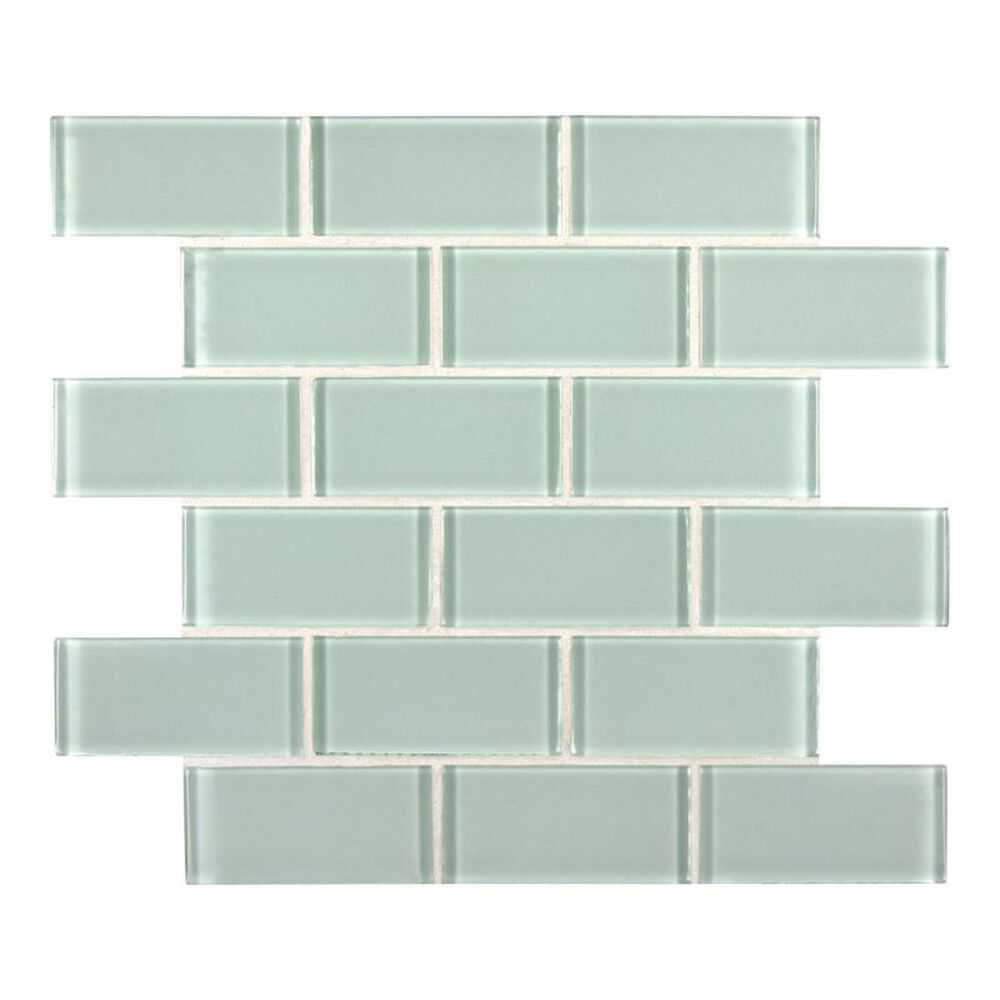 MS International Arctic Ice 12" x 12" Crystallize Glass Mosaic Sheet, , large