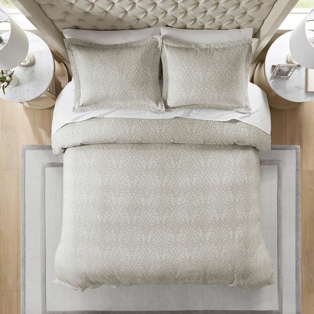 Hampton Park Bernini 3-Piece Full/Queen Duvet Set in Grey, , large
