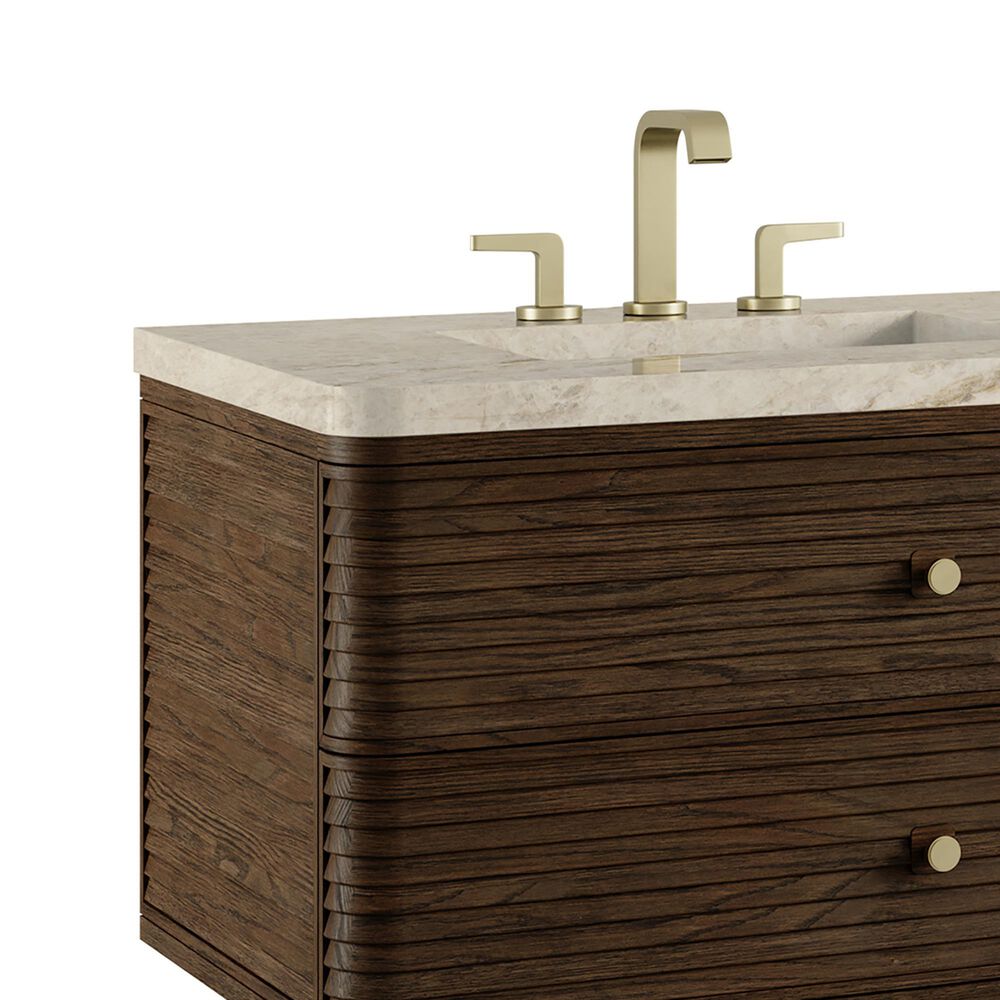 James Martin Allamari 72" Double Bathroom Vanity in Sable with 3 cm Tajnar Eclos Top and Rectangular Sinks, , large