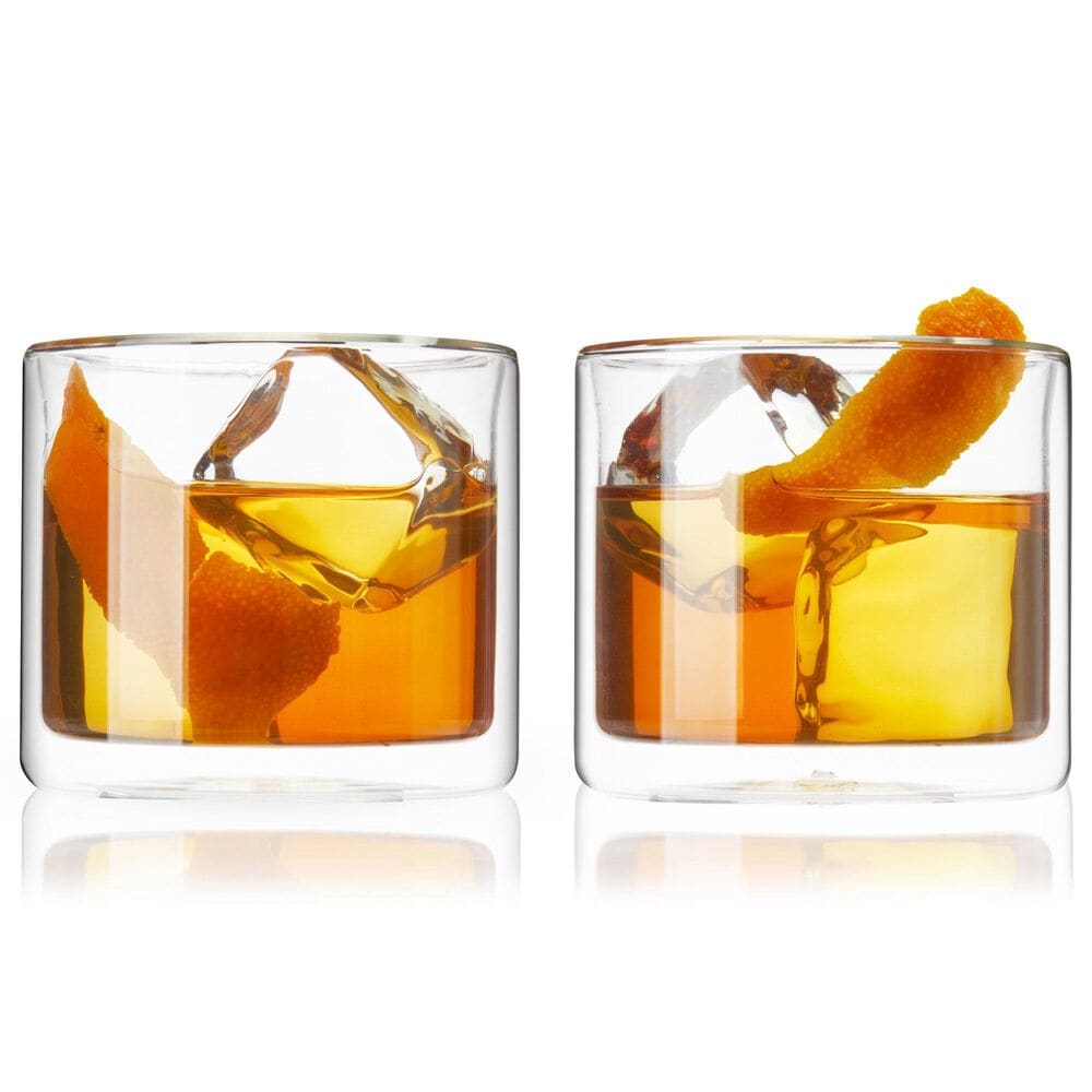 True Walled Old Fashioned Glasses in Clear &#40;Set of 2&#41;, , large