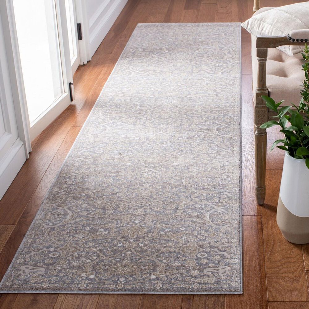Safavieh Webster WBS314G 2&#39;6&quot; x 10&#39; Grey and Beige Runner, , large