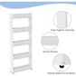 Timberlake Lavish Home Slim Slide Out 5 -Tier Storage Tower with Wheels in White, , large