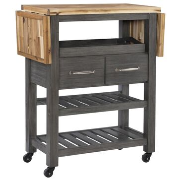 Parkerville Furniture Line Kauffman Kitchen Cart in Gray, , large