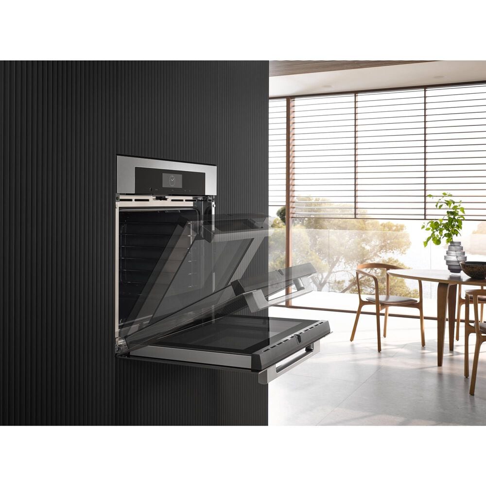 Miele 30" Single Electric Wall Oven with Convection in Stainless Steel, , large