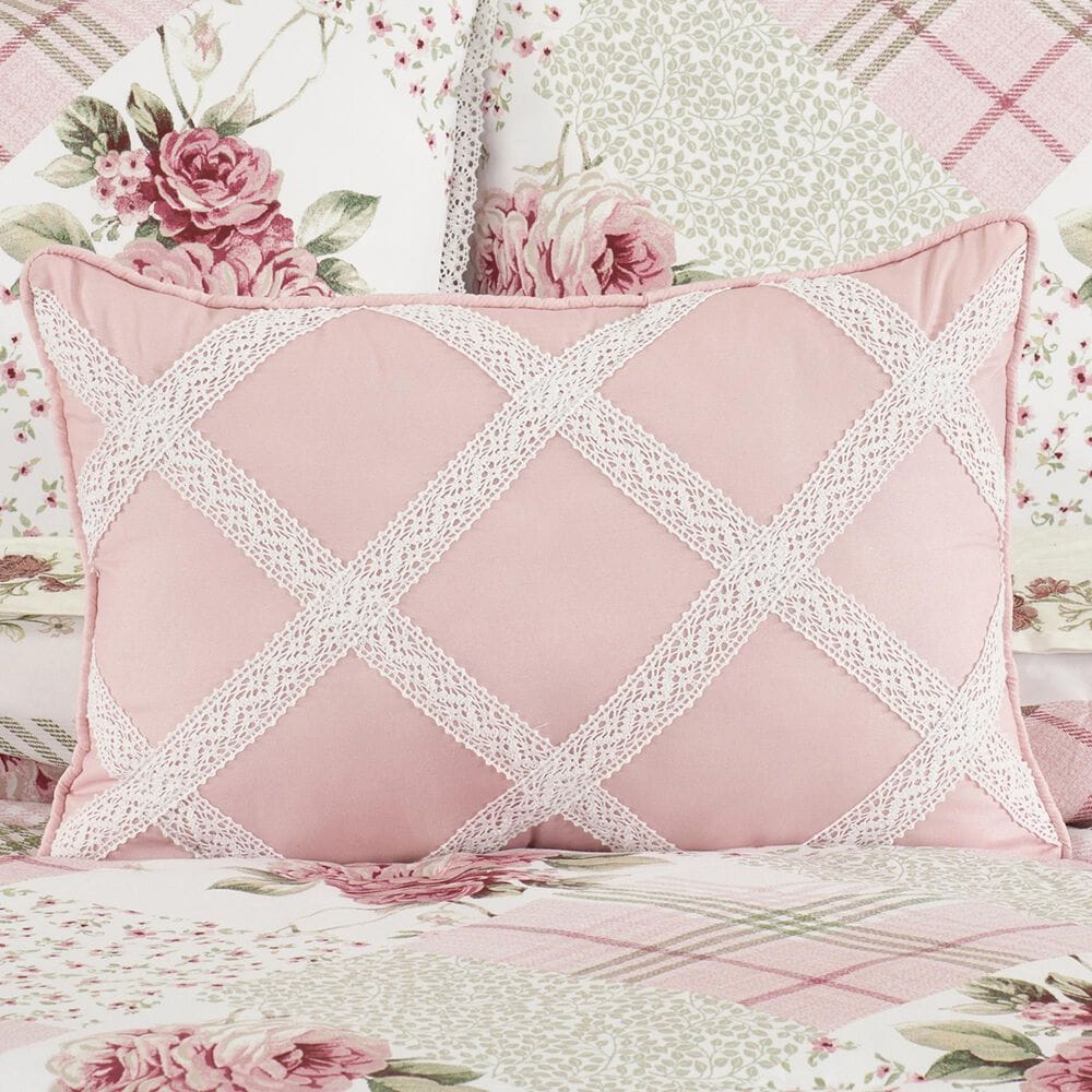 J. Queen New York Bungalow 13&quot; x 19&quot; Lumbar Pillow in Rose, , large