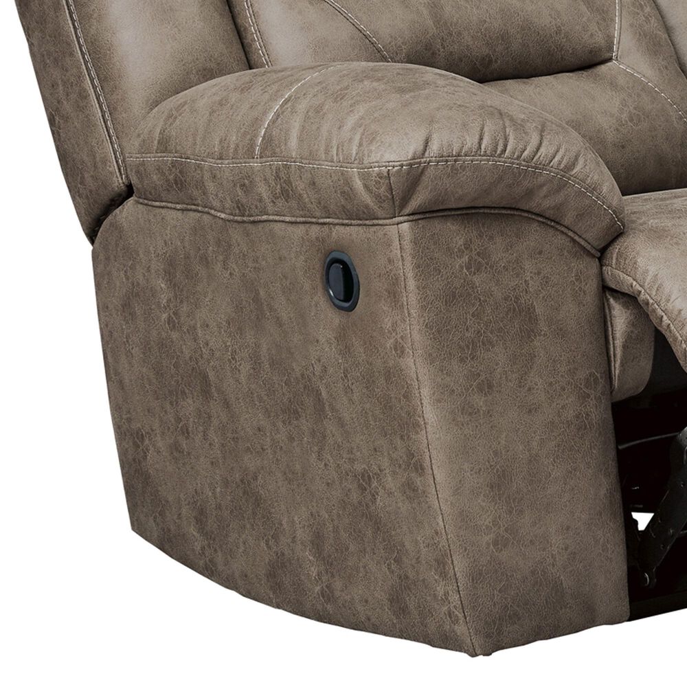 Ashley Stoneland Manual Reclining Sofa in Fossil, , large