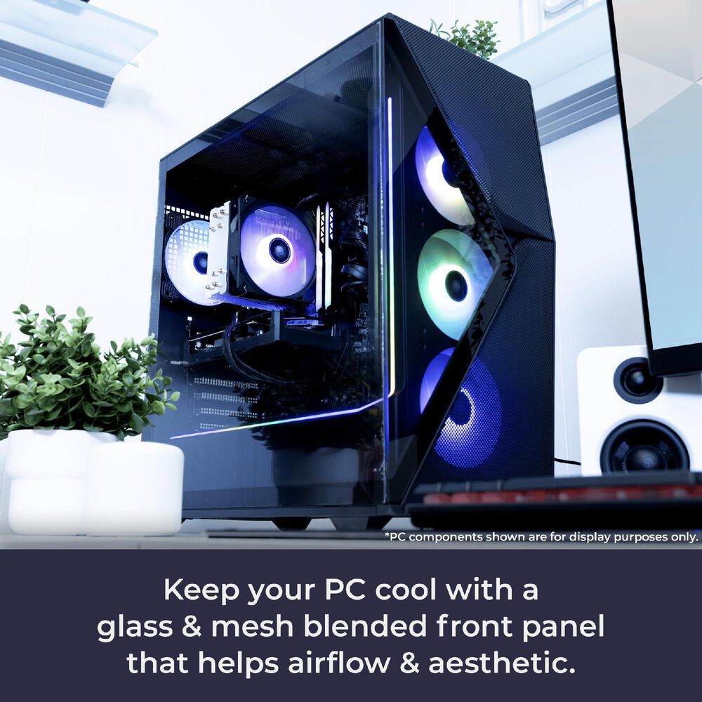 iBUYPOWER Slate 8 Mesh Gaming Desktop PC | Intel Core Ultra 9 285 - 32GB RAM - NVIDIA GeForce RTX 5070 Ti Graphics - 2TB SSD in Black, , large