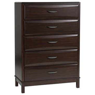 Ashley Vanmore 5 Drawer Chest in Rich Merlot, , large