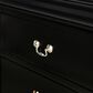 Crown Mark Louis Philip 2 Drawer Nightstand in Black, , large
