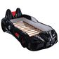Furniture of America Trackster Twin Racecar Bed in Shiny Black, , large