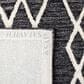 Safavieh Micro-Loop MLP157H 4" x 6" Charcoal and Ivory Area Rug, , large