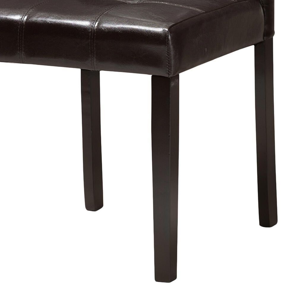 Baxton Studio Avery Side Chair in Dark Brown (Set of 2), , large