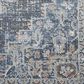 Central Oriental Orient Dorcie 3"1" x 5"3" Blue and Dark Grey Area Rug, , large