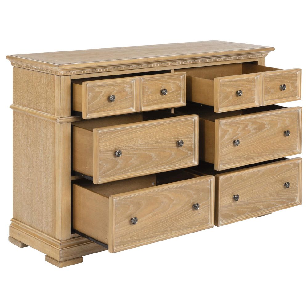 Homestyles Manor House 6 Drawer Dresser in Brown, , large