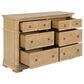 Homestyles Manor House 6 Drawer Dresser in Brown, , large