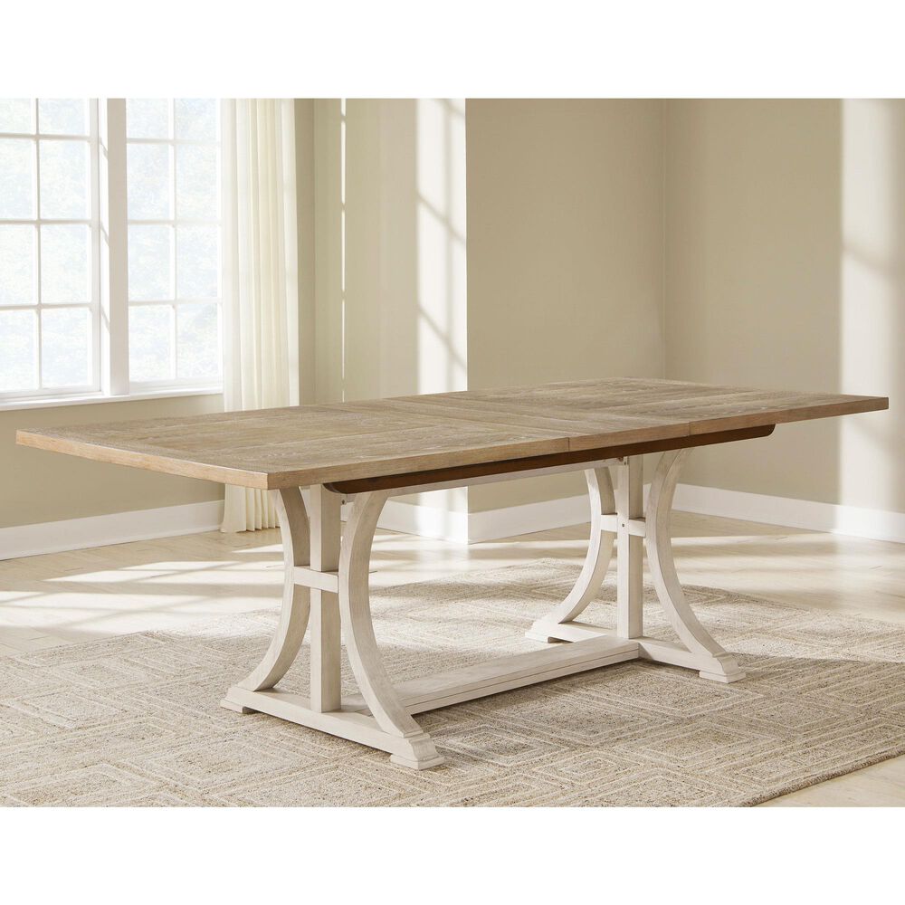 Ashley Shaybrock Dining Table in Antique White and Light Grayish Brown - Table Only, , large