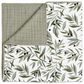 New Haus Olive Branches Muslin Quilt in Green and White, , large