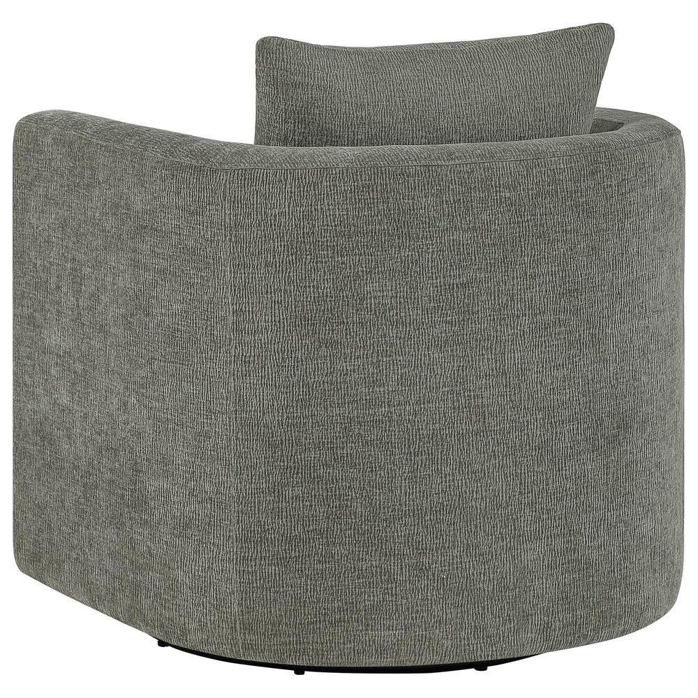 Hearth and Haven Sutton Swivel Chair in Gray, , large