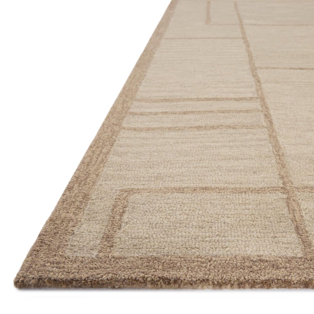 Jeremiah Brent x Loloi Barrow Beige and Taupe 2&#39;6&quot; x 9&#39;9&quot; Runner, , large