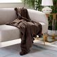 Safavieh Dalson 50" x 60" Throw in Chocolate, , large