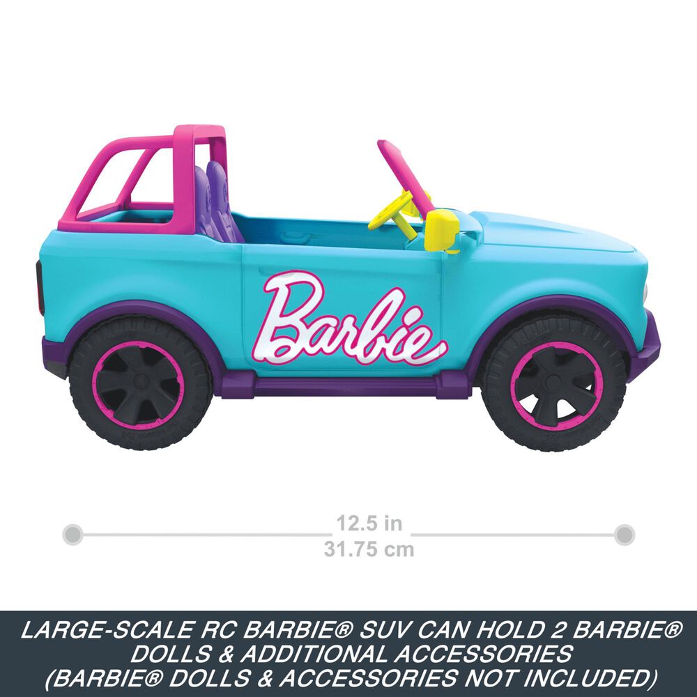 Barbie RC Barbie SUV Battery-Powered Toy Truck with Remote Control, , large