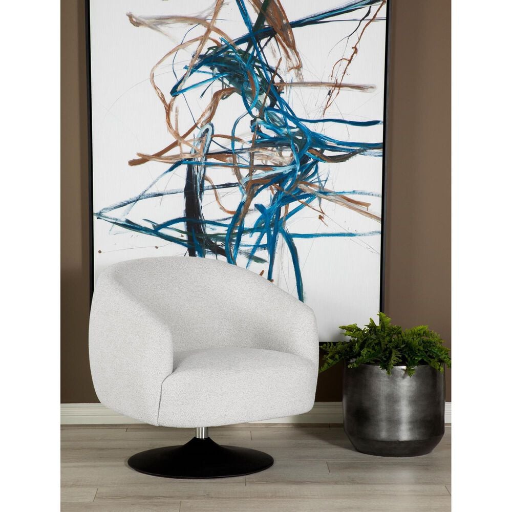 Coaster Dave Swivel Club Chair in Beige, , large