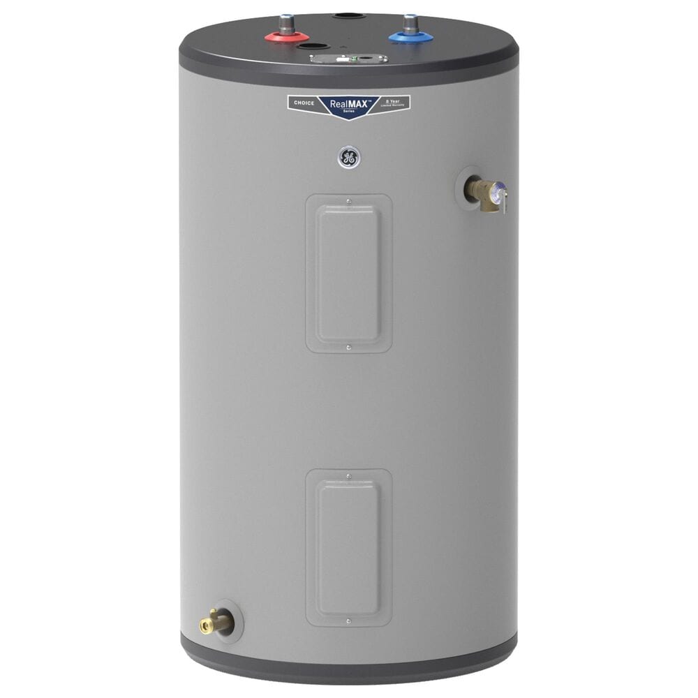 GE Appliances 30-Gallon Short Electric Water Heater with Copper Heating Elements in Gray, , large