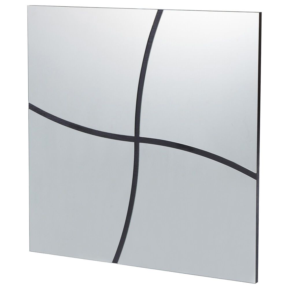 Furniture of America Rothenberg Wall Mirror in Black, , large