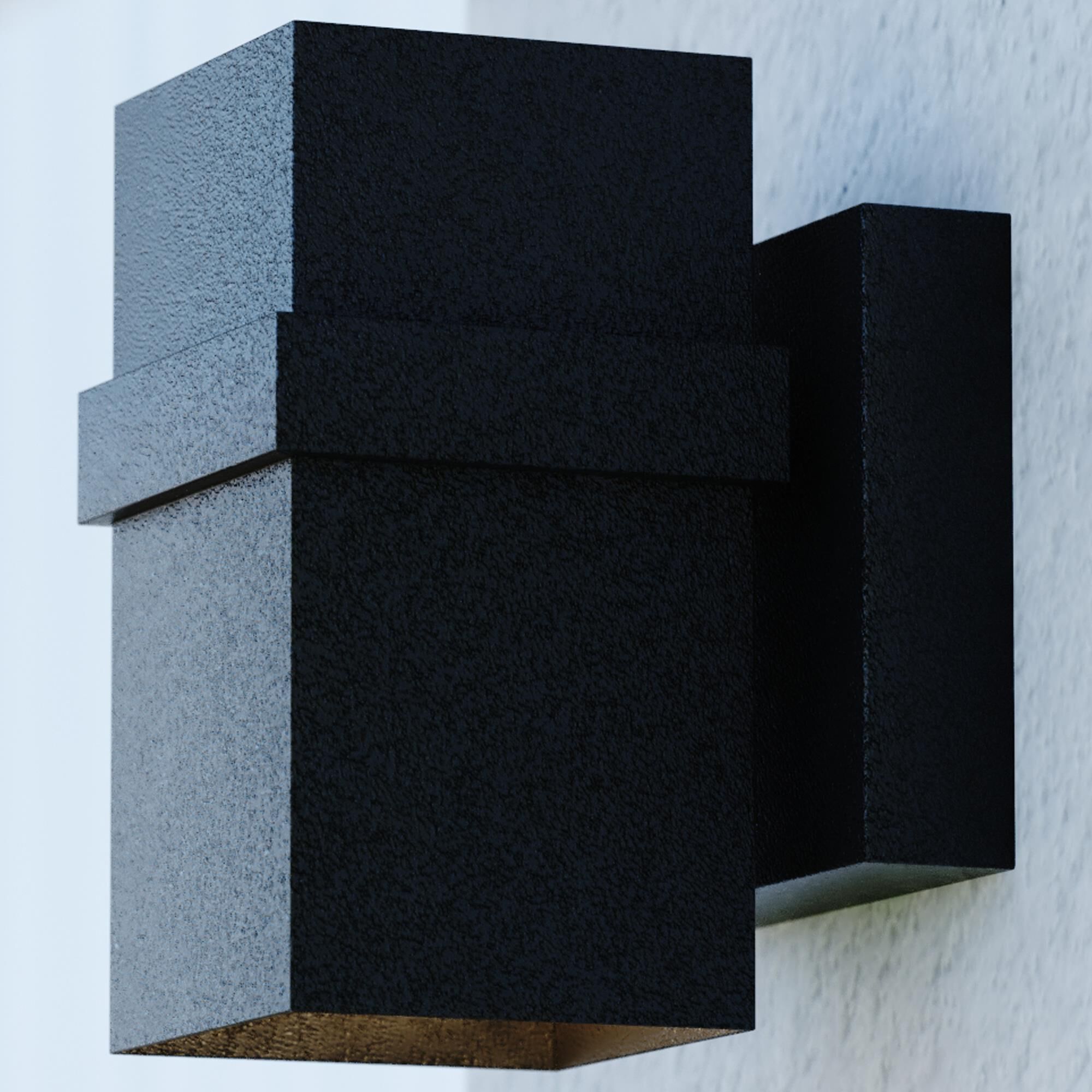 Vaxcel Lavage 1-Light Outdoor Wall Sconce in Textured Black