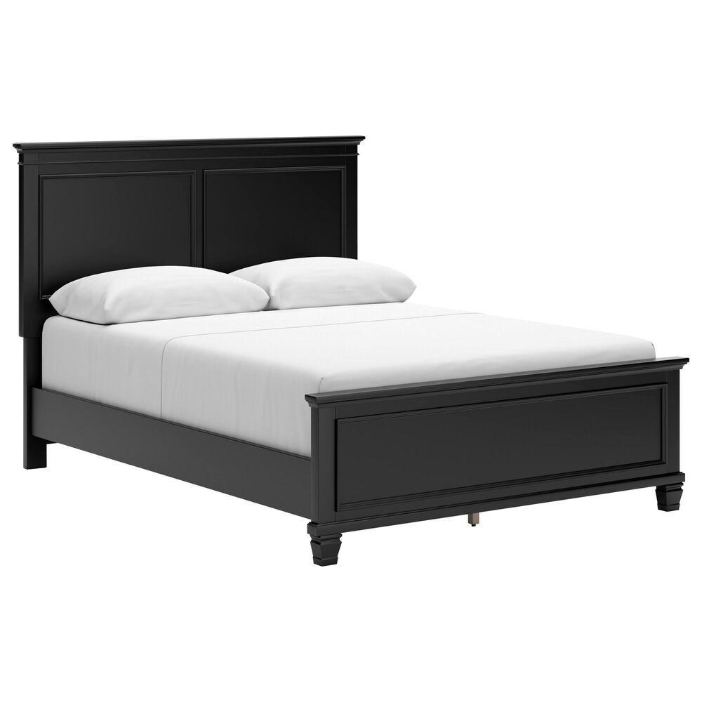 Ashley Lanolee 3-Piece Queen Bed with Two Nightstands in Black, , large
