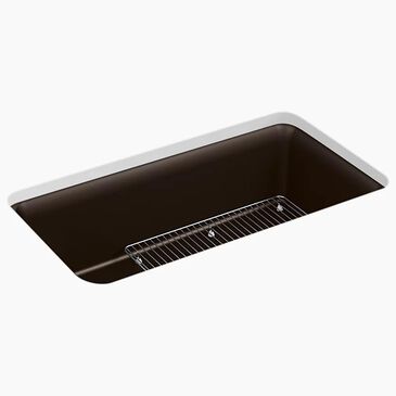 Kohler Cairn 33.5" Undermount Single-Bowl Kitchen Sink in Matte Brown, , large