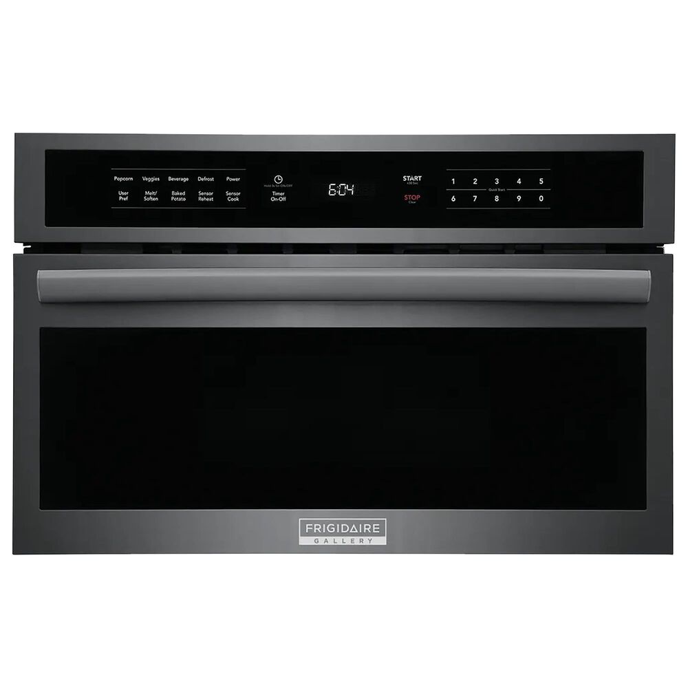 Frigidaire Gallery 1.6 Cu. Ft Built-In Microwave Oven with Drop Down Door in Black Stainless Steel, , large