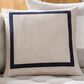 Surya Ritzy 20" x 20" Throw Pillow in Black and Beige, , large