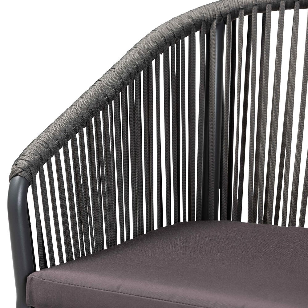 Baxton Studio Marcus Arm Chair in Grey, , large