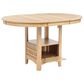 Pacific Landing Lavon 5-Piece Oval Counter Height Dining Set in Light Oak, , large