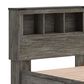 Ashley Frandern Twin Bookcase Bed with Storage in Warm Gray, , large