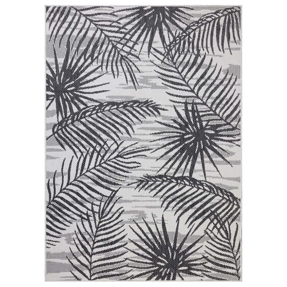 Loloi Easton Ivory and Onyx 4&#39; x 6&#39; Indoor/Outdoor Area Rug, , large