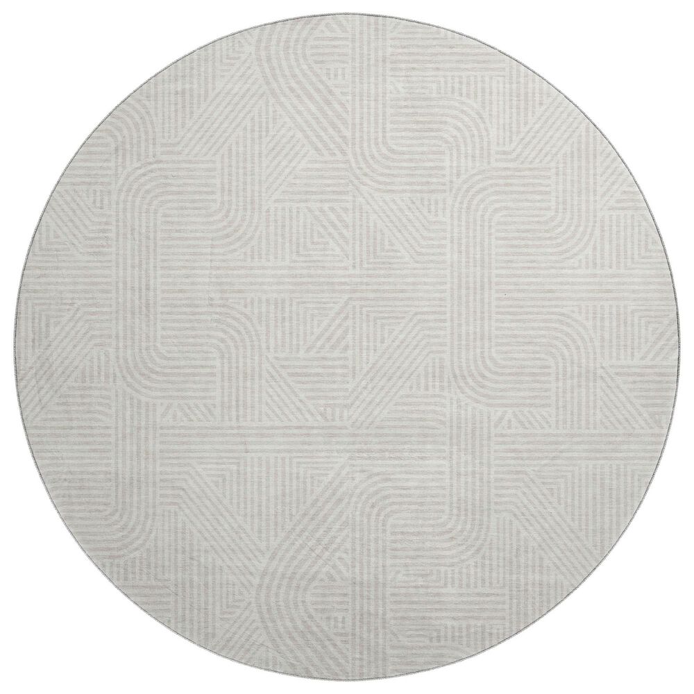 Dalyn Rug Company The Reserve TR14 Linen 8" Round Indoor/Outdoor Area Rug, , large