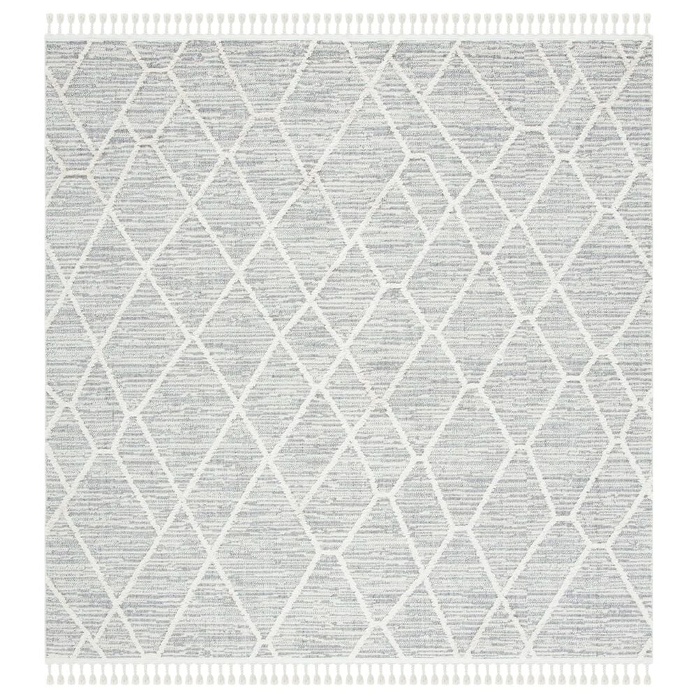 Safavieh Marrakesh MRK514 5" Square Ivory and Grey Area Rug, , large