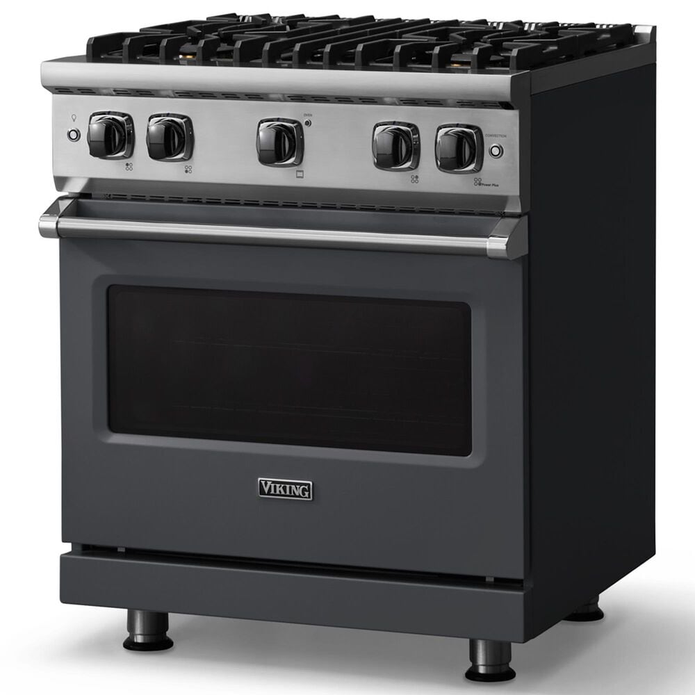 Viking Range 5 Series 30" Sealed Burner Gas Range in Cast Black, , large
