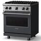 Viking Range 5 Series 30" Sealed Burner Gas Range in Cast Black, , large