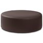 Jaxx Candler Round Ottoman in Chocolate, , large