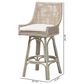 Baxton Studio Bella Swivel Bar Stool in French Grey, , large